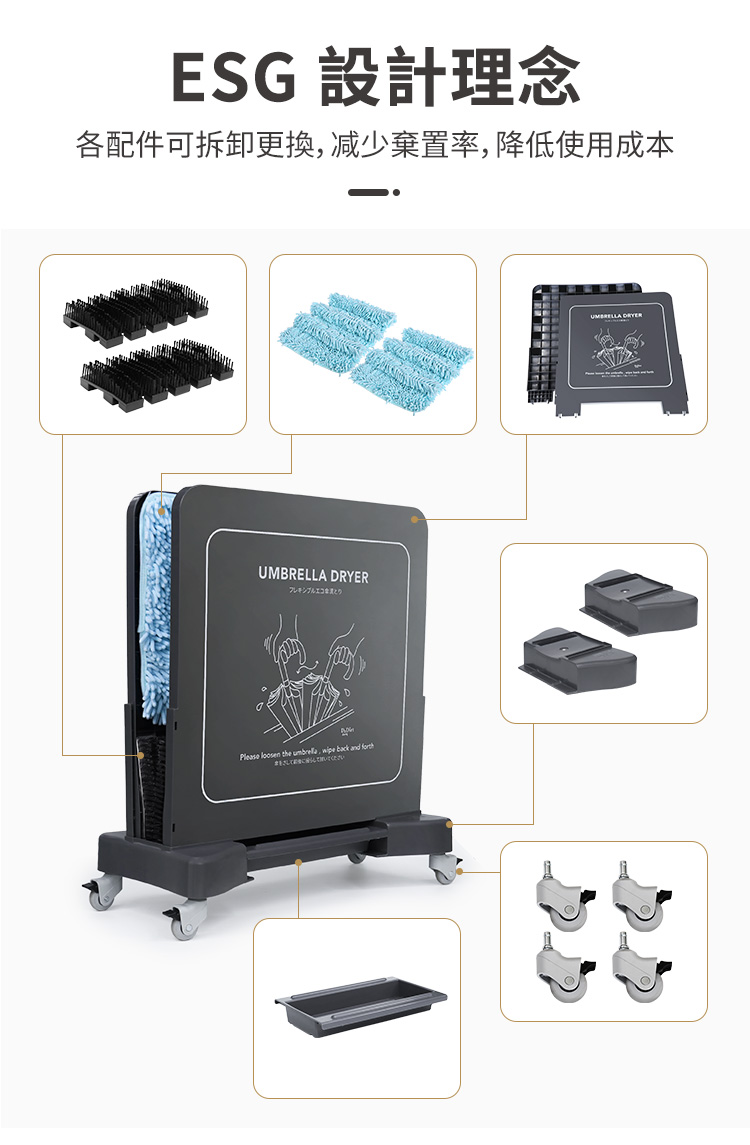Dr.Dirt 創新環保雨傘除水器 - Cleanic Cleaning Equipment